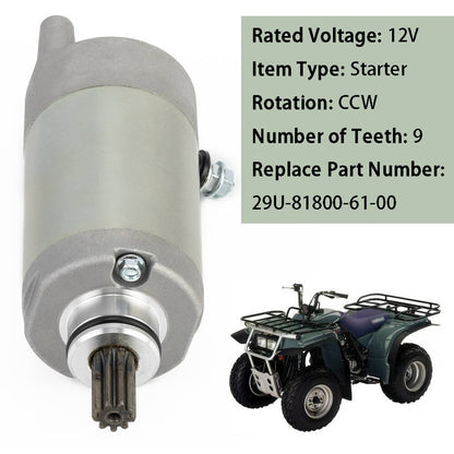 Solidspare 29U-81800-61-00 Starter For Yamaha Bear Tracker 250 / Timberwolf 250 / Moto 4