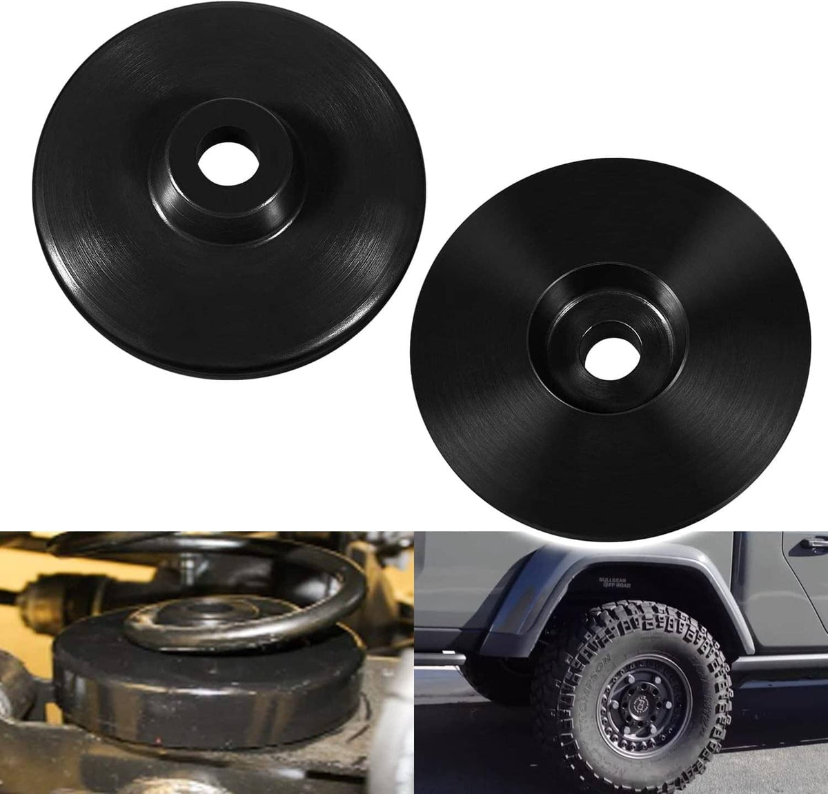Solidspare KJ09192 0.75 Inch Lift Kit, Rear Coil Spring Spacers for 2020 Jeep Gladiator JT