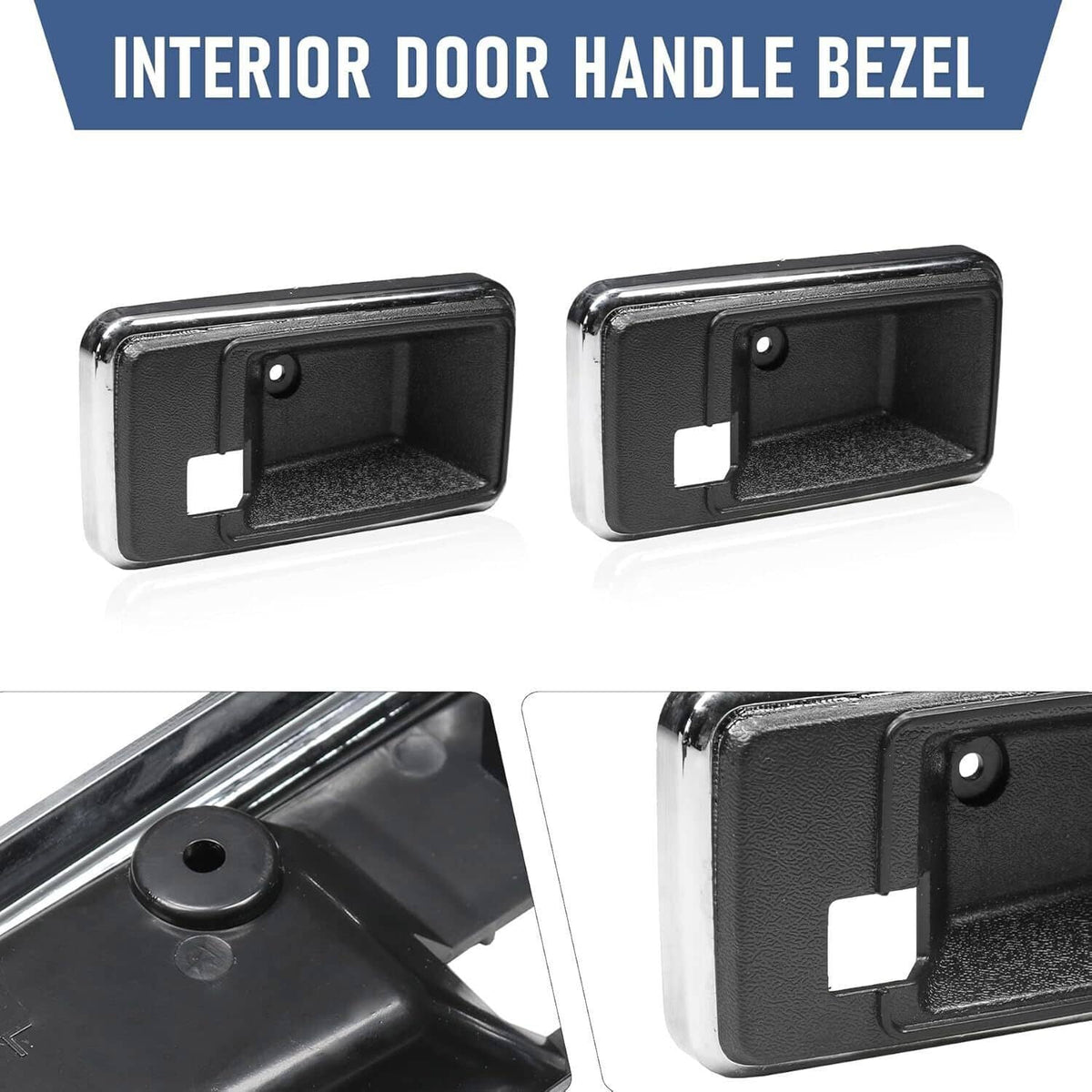 Solidspare New Interior Door Handle Bezel Cup Set For 1976-1981 Firebird Trans Am & Camaro