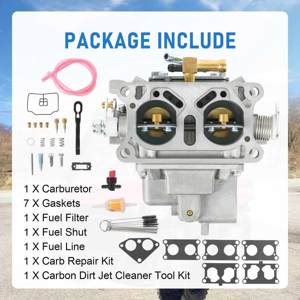 Solidspare Carburetor For KAWASAKI MULE 3010 3000 3020 trans 4x4 2001-2008 15003-2766