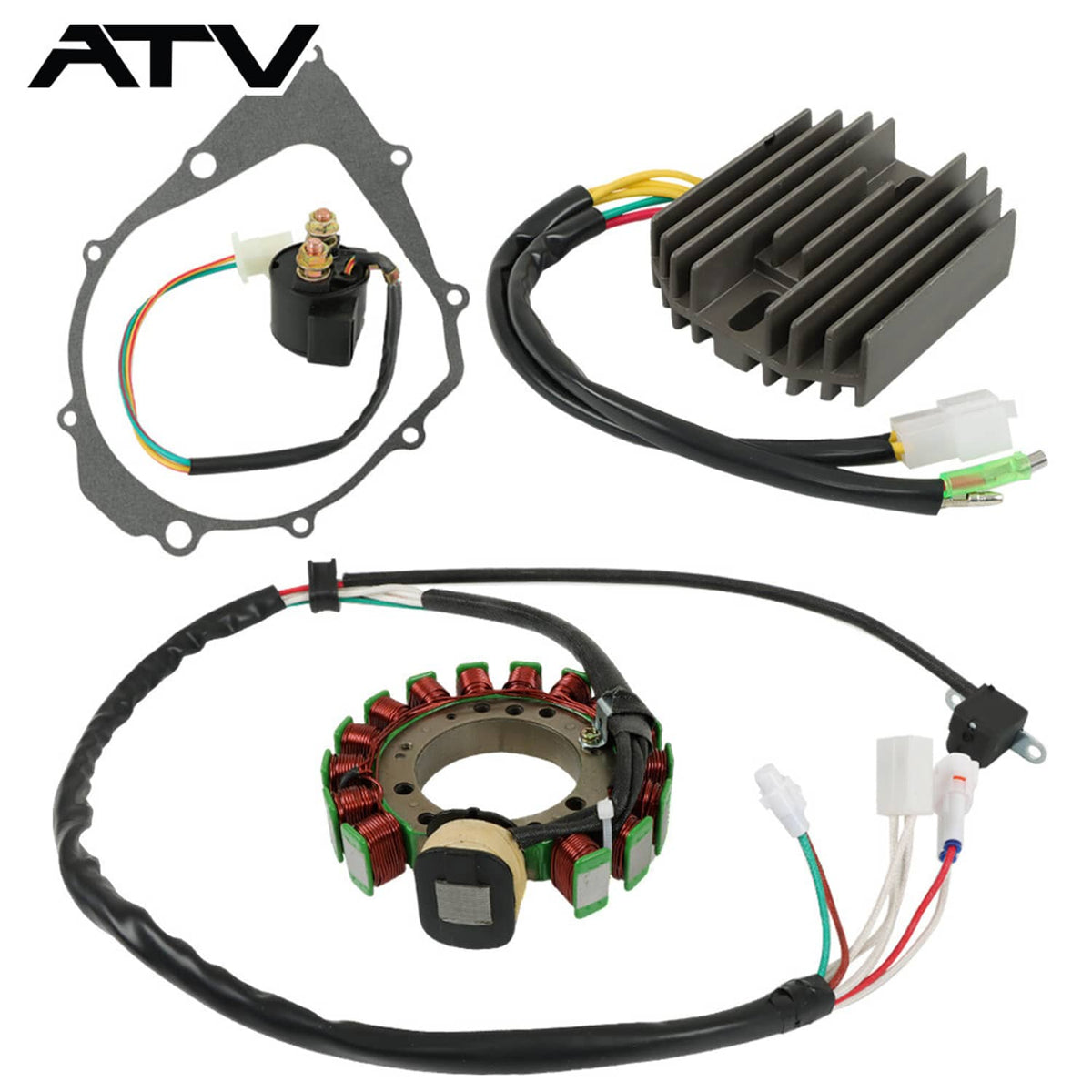 Solidspare For 1996-2001 Yamaha Warrior 350 YFM350X Magneto Stator Regulator Relay Gasket