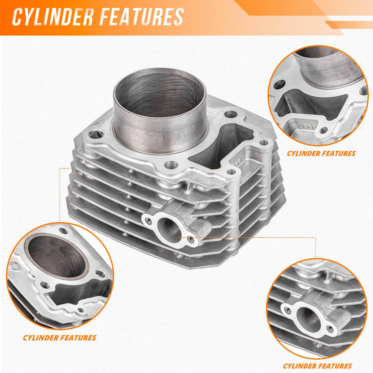 Solidspare Cylinder Top End Piston Gaskets Kit For Kawasaki Bayou 250 KLF250A 2003-2011