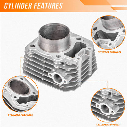 Solidspare Cylinder Top End Piston Gaskets Kit For Kawasaki Bayou 250 KLF250A 2003-2011