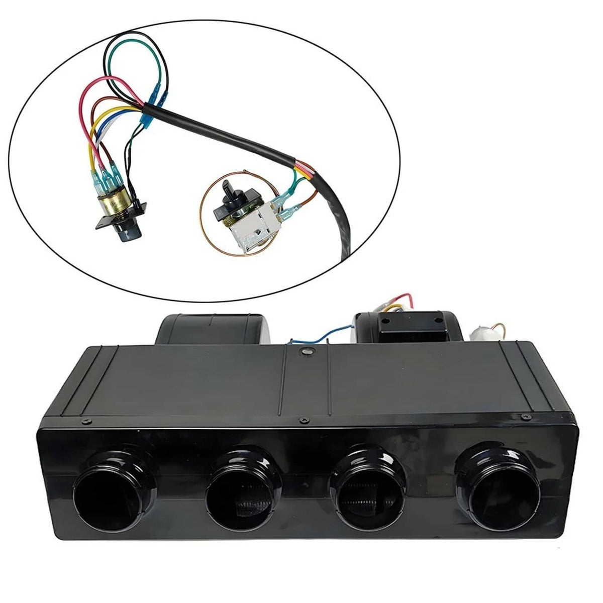 Solidspare 12V Electric Cool & Heat Universal Underdash Air Conditioner DC Auto Car A/C 63A