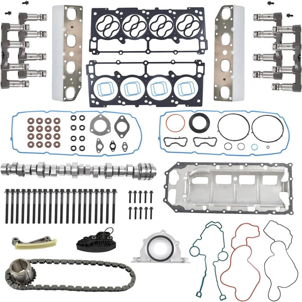 Solidspare For 2011-2015 Ram 1500 5.7L V8 Hemi MDS Lifters Timing Camshaft Pumps Kit--DM