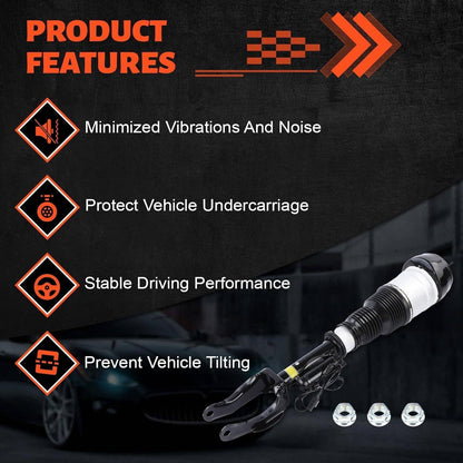 Solidspare Front Air Suspension Shock Struts w/ADS Set For Mercedes W166 X166 GL450 GLS550