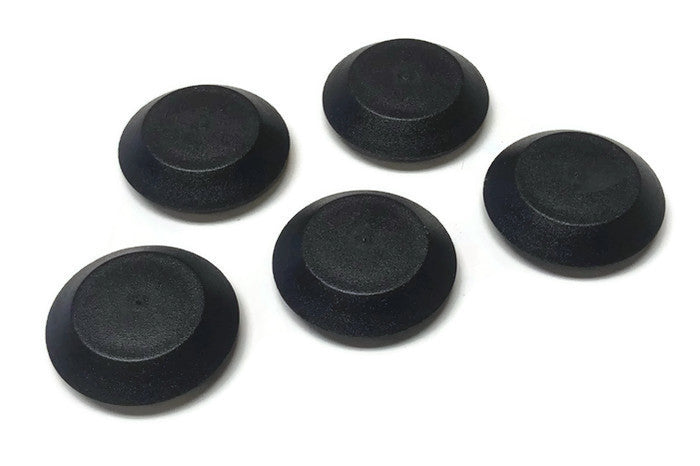 (5) 9/16" Inch Black Plastic FLUSH MOUNT HOLE PLUG - Sheet Metal Auto Body Panel