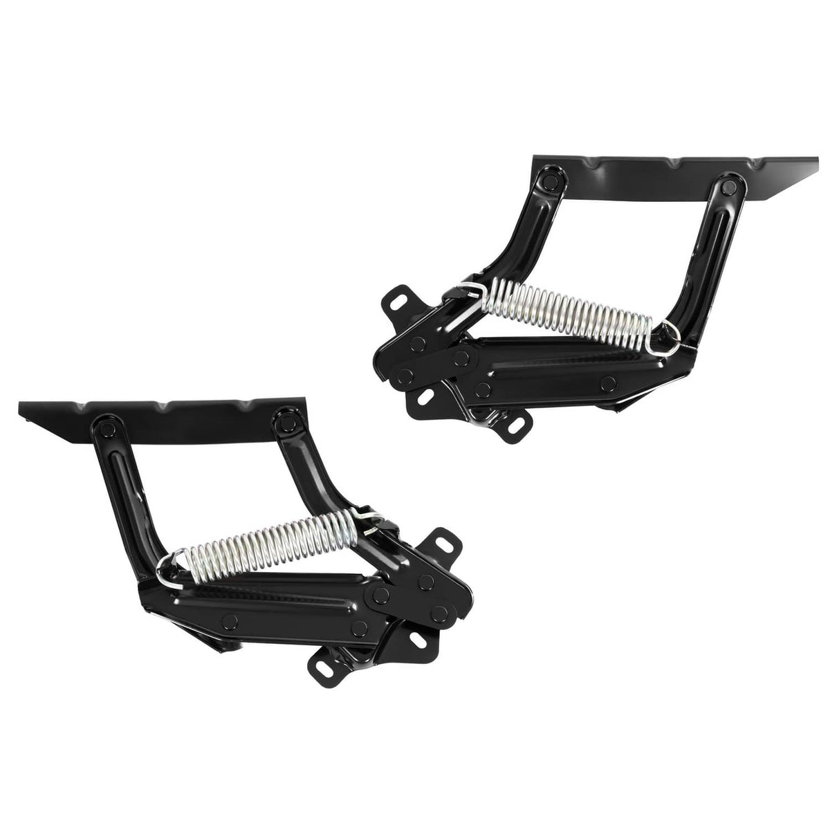 Solid Spare Hood Hinges Pair LH+RH For 1973-1979 Ford F100 F150 F250 F350 Bronco w/ Spring