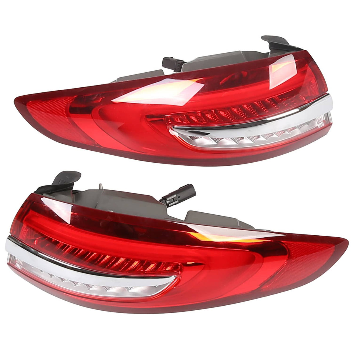 Solid Spare LED Left & Right Tail Lights Lamps Assembly For 2017-2020 2018 2019 Ford Fusion
