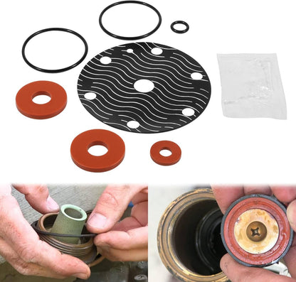Solidspare 3/4"-1" Rubber Repair Kit Fits for Wilkins Model 975XL 975XL2 (8Pcs) RK34-975XLR