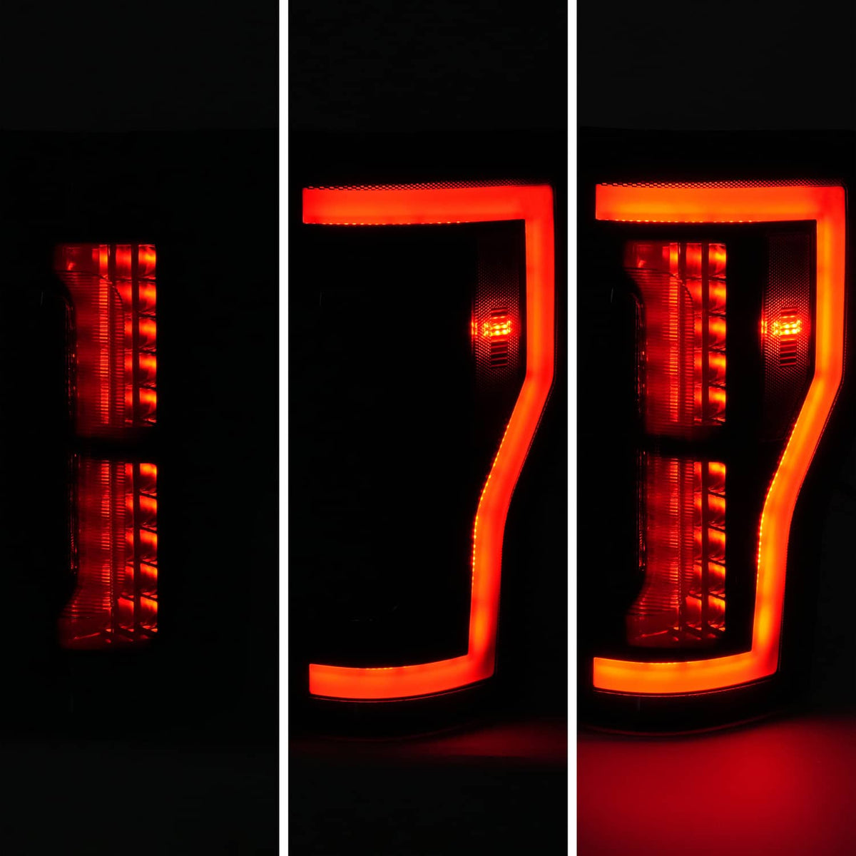 Solid Spare Smoke LED Tail Lights Lamps Pair For Ford F250 F350 F450 SD Super Duty 2017-2019