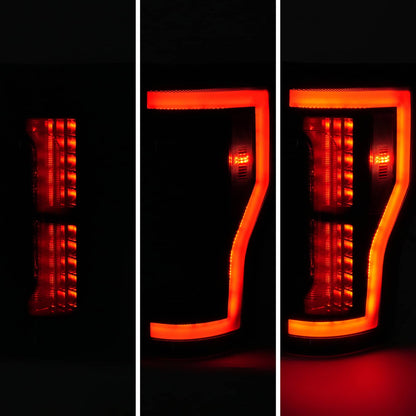 Solid Spare Smoke LED Tail Lights Lamps Pair For Ford F250 F350 F450 SD Super Duty 2017-2019