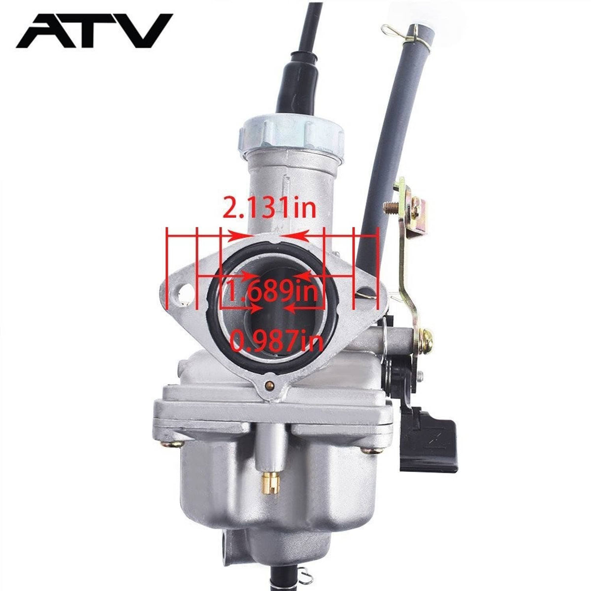 Solidspare Carburetor W/ Throttle Cable Fits For Honda Sportrax 250 TRX250 TRX250EX