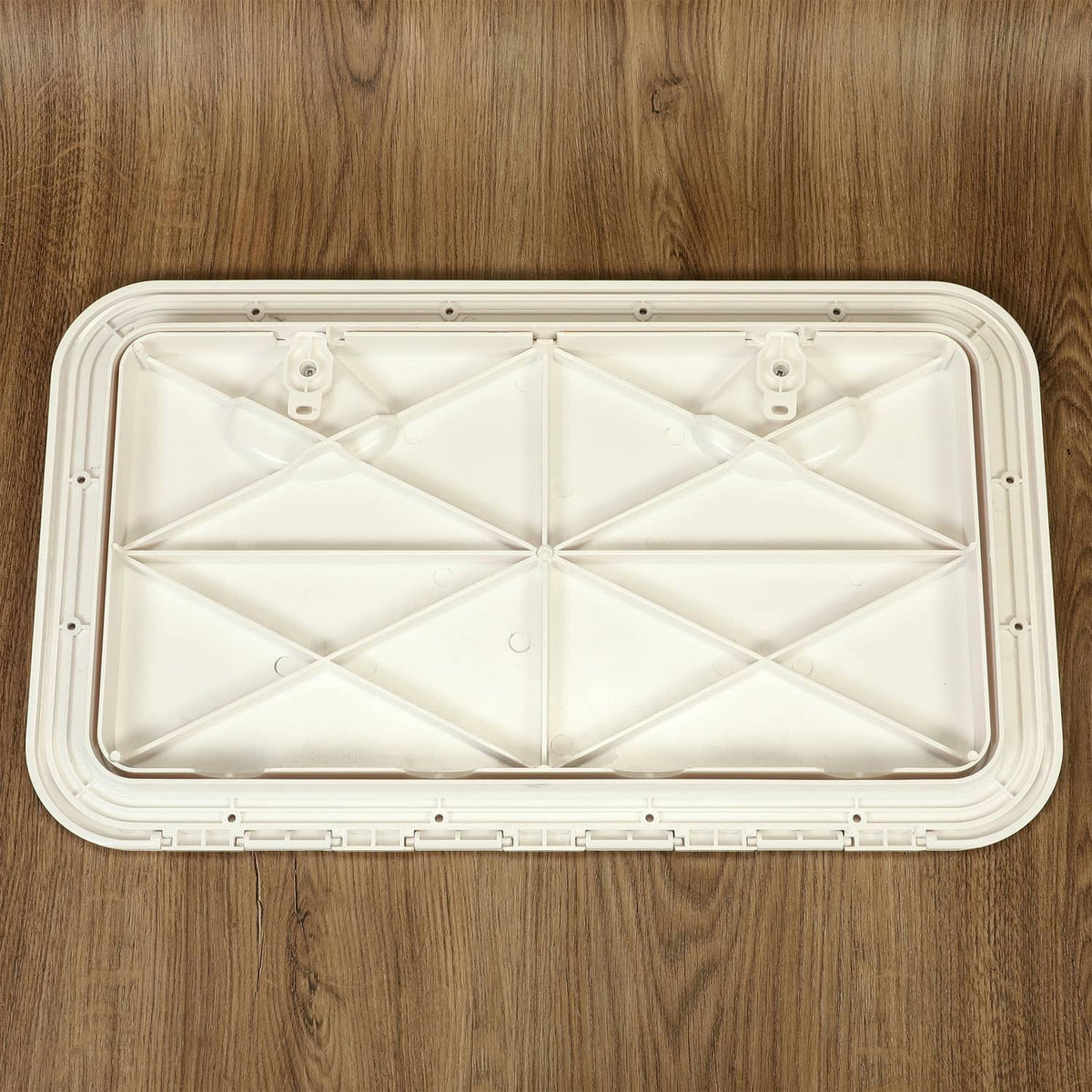 Solidspare 2X MARINE BOAT Deck Access HATCH & LID 24" X 14" RV Storage ( White, ABS )