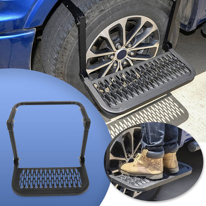 Solidspare Tire Step For Pickup Truck SUV Adjustable Tire Mounted Auto Step 300 lbs Max