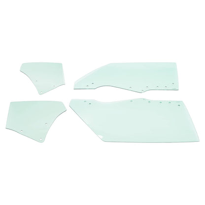 Solid Spare Fits Chevy Chevelle Malibu 2Door 1970-1972 Quarter Side Door Window Glass 4Pcs