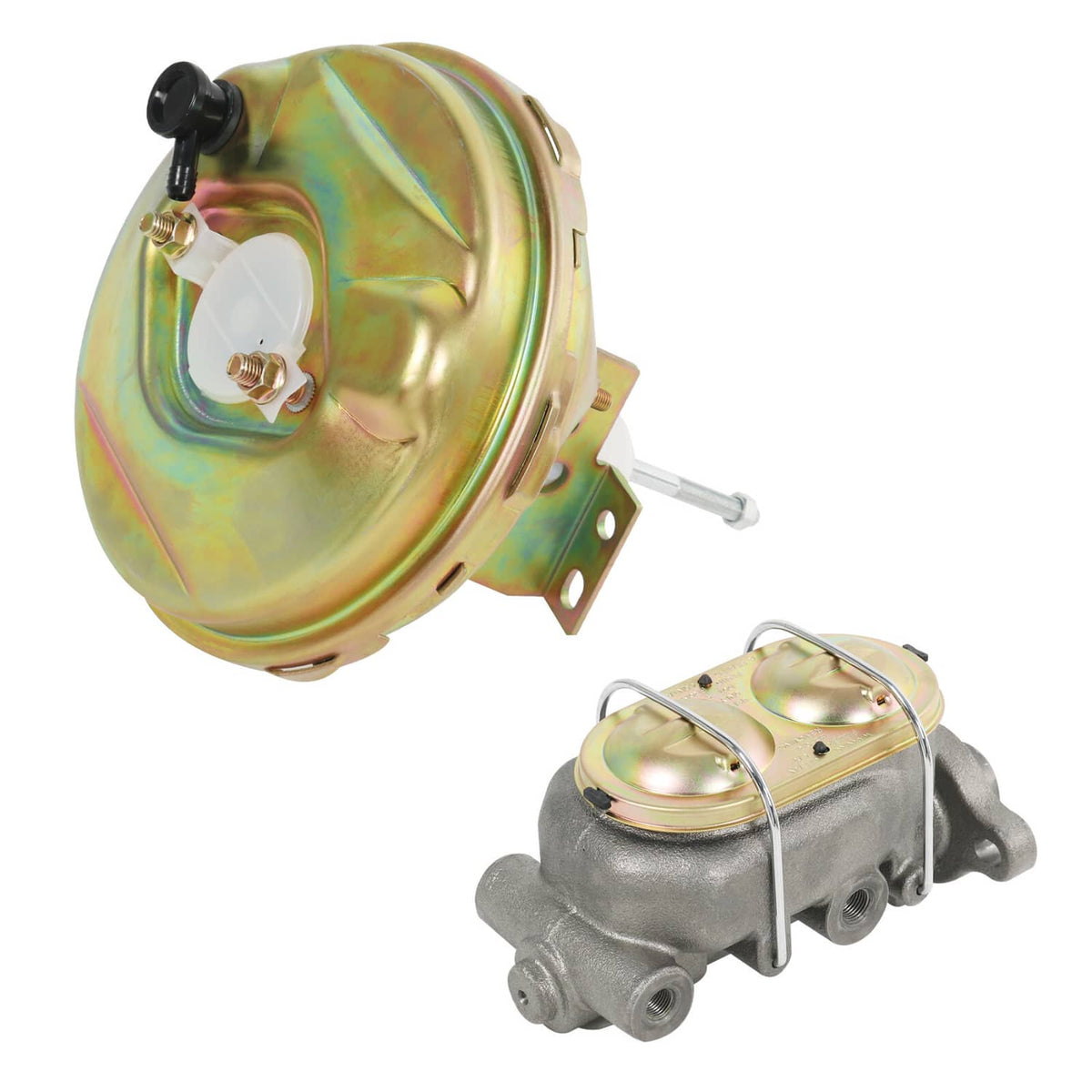 Solidspare Body Disc Brake Conversion Kit 9" Booster Drilled Rotors For 1964-72 GM A, F, X