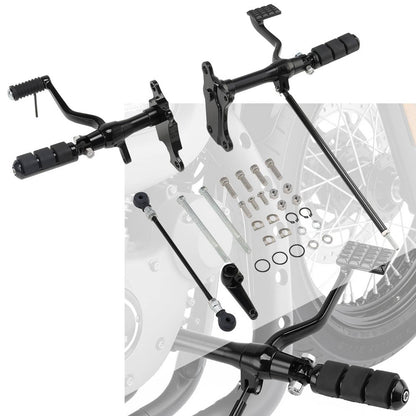 Solidspare Black Forward Controls Foot Pegs Fit for Harley Sportster 883 1200 1991-2003