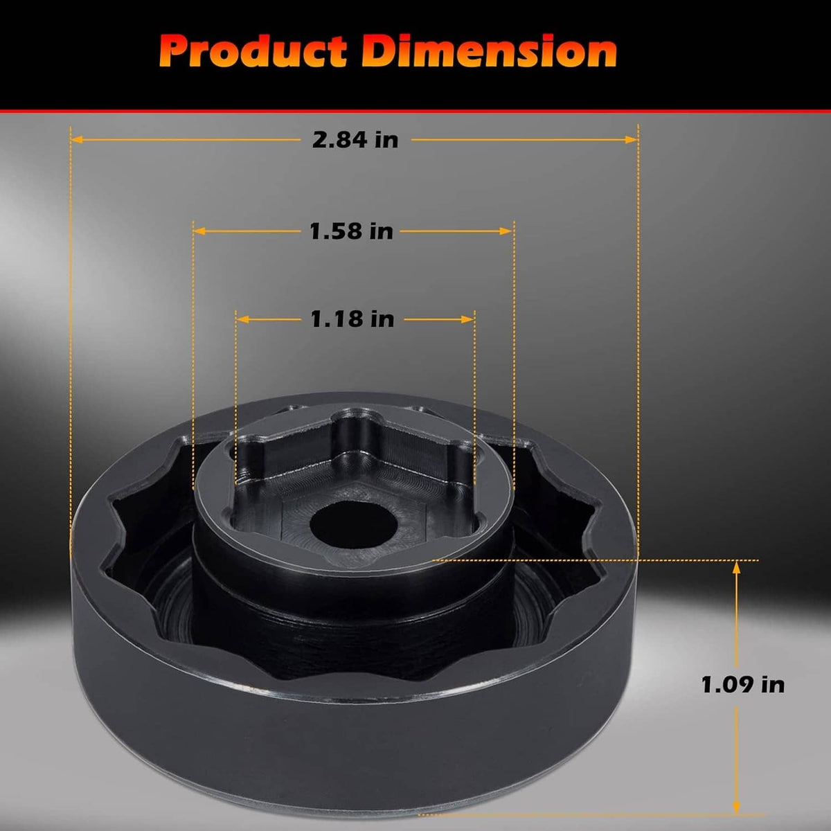 Solidspare Front Rear Wheel Axle Nut Socket Tool for Ducati ATVs Super Bike 1098 1198 1199