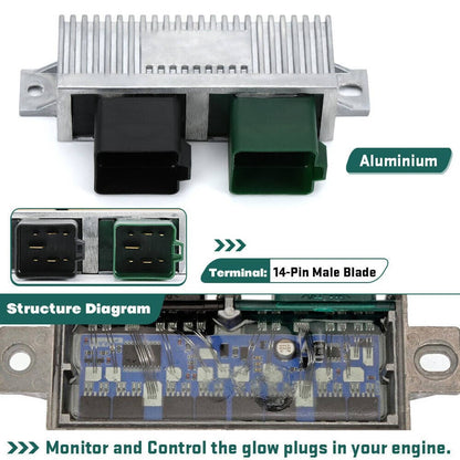 Solidspare New For 2000-2010 Ford 6.0L 7.3L Powerstroke Glow Plug Control Relay Module GPCM