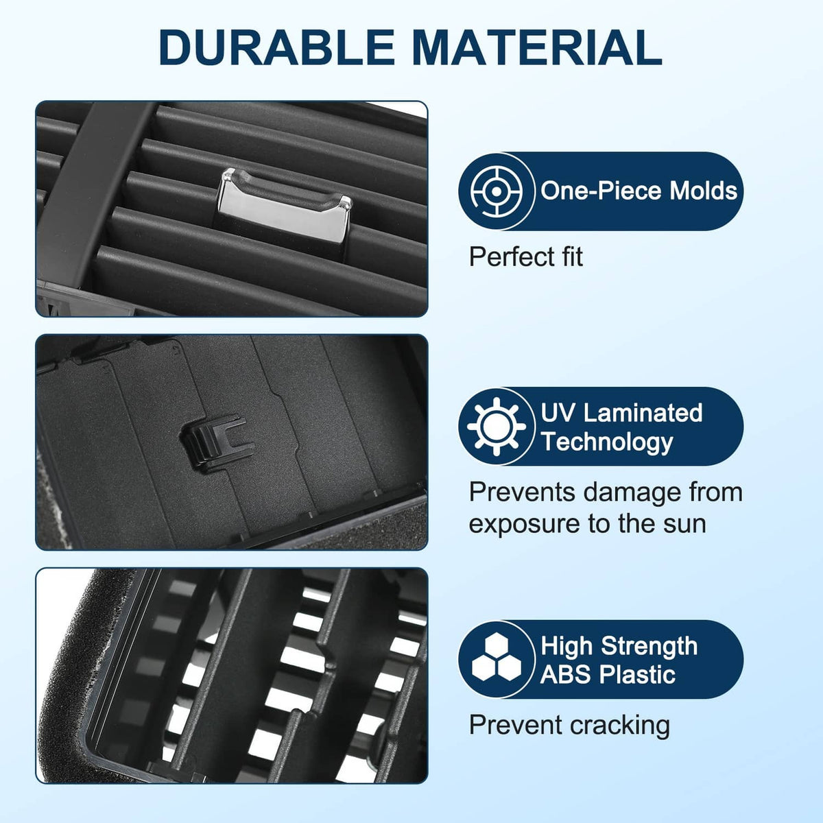Solidspare Dash A/C Heater-Air Outlet Louver Vent BB5Z-19893-AD For 2011-15 Ford Explorer