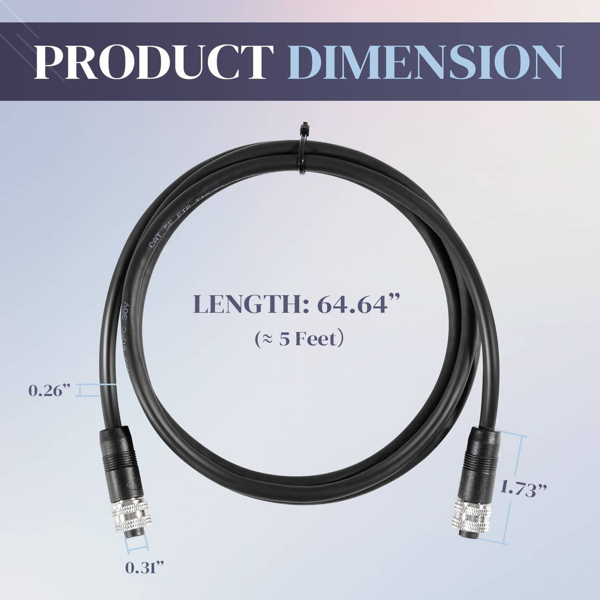 Solidspare Replace for Humminbird 720073-6 5ft. Boat Ethernet Cable AS EC 5E Ethernet Cor