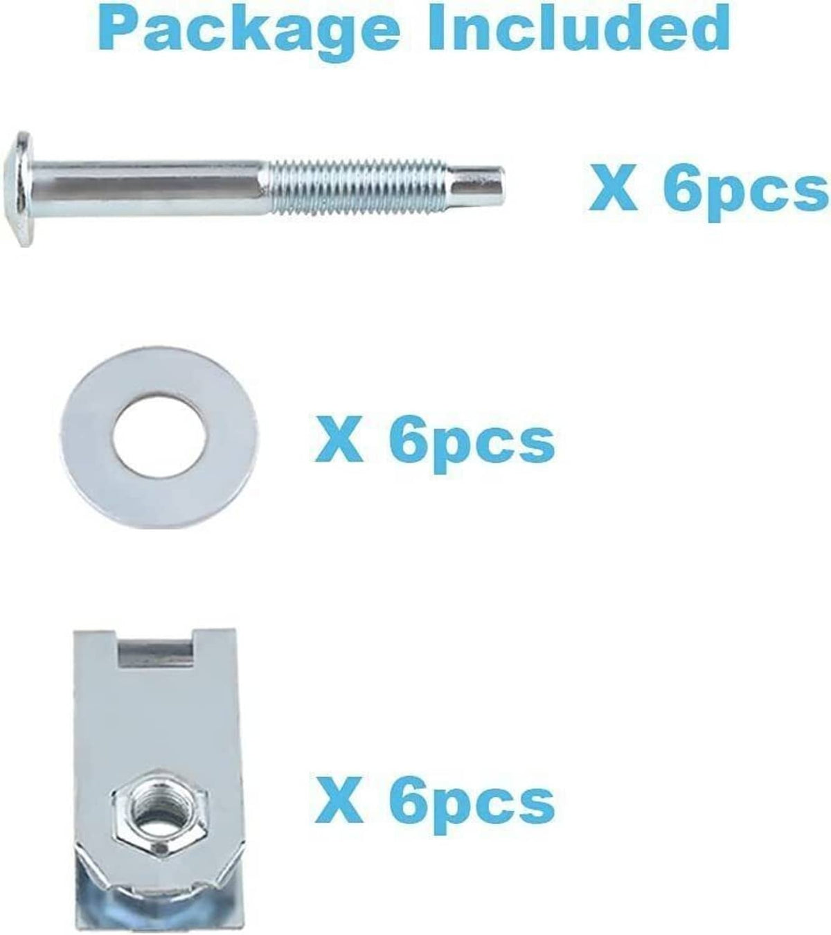 Solidspare 6 Bolts Truck Bed Mounting Hardware Kits 924-313 For 1997-2014 Ford F150 F250