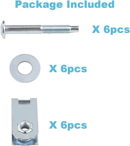 Solidspare 6 Bolts Truck Bed Mounting Hardware Kits 924-313 For 1997-2014 Ford F150 F250