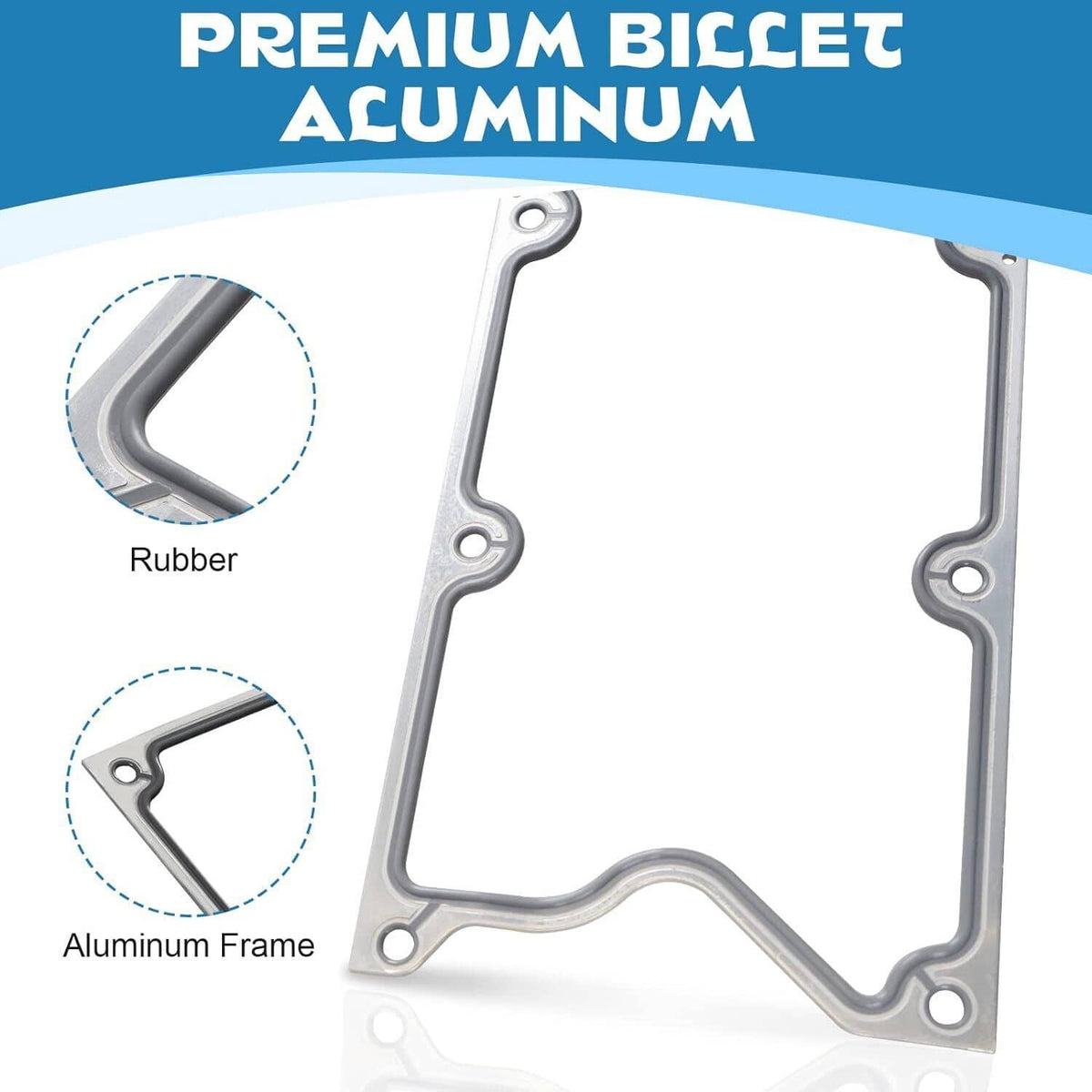 Solidspare Billet Knock Sensor Delete LSX LS1 For LS Gen 3 VALLEY PAN Cover & GASKET Plate