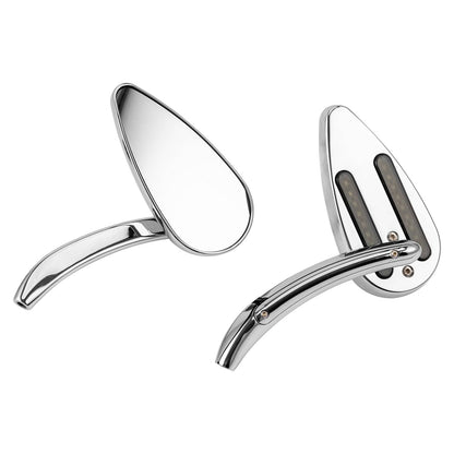 Solidspare Pair Left&Right Rear View Mirrors w/ LED Turn Signal For Harley Road Glide King