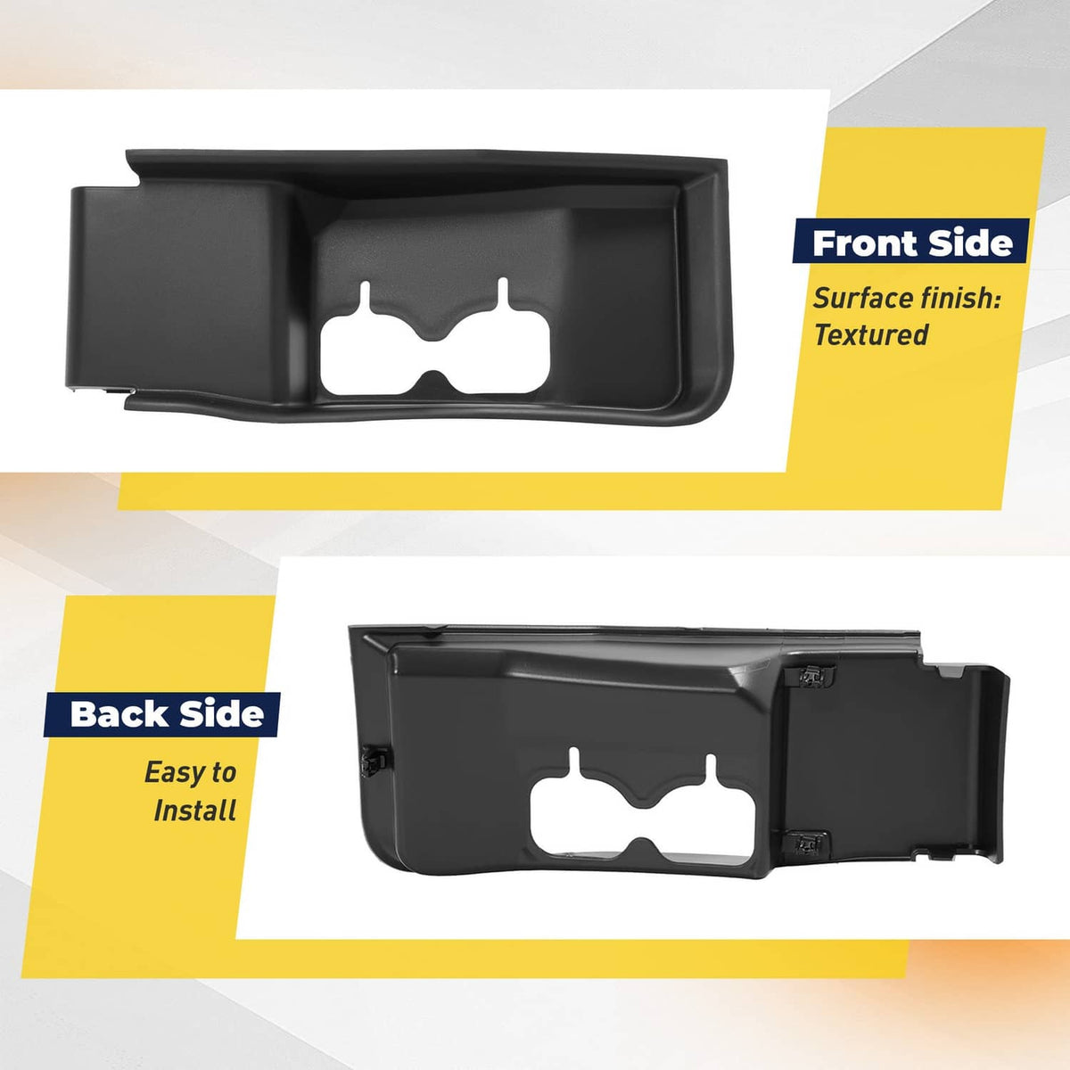 Solid Spare For Ford F250 F350 F450 F550 Super Duty Short 2020-22 Tow Hook Cover Bezel LH,RH