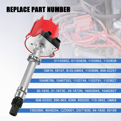 Solidspare Ignition Distributor For Chevy GMC C/K Pickup Truck Van Camaro 7.4L 5.7L 5.0L