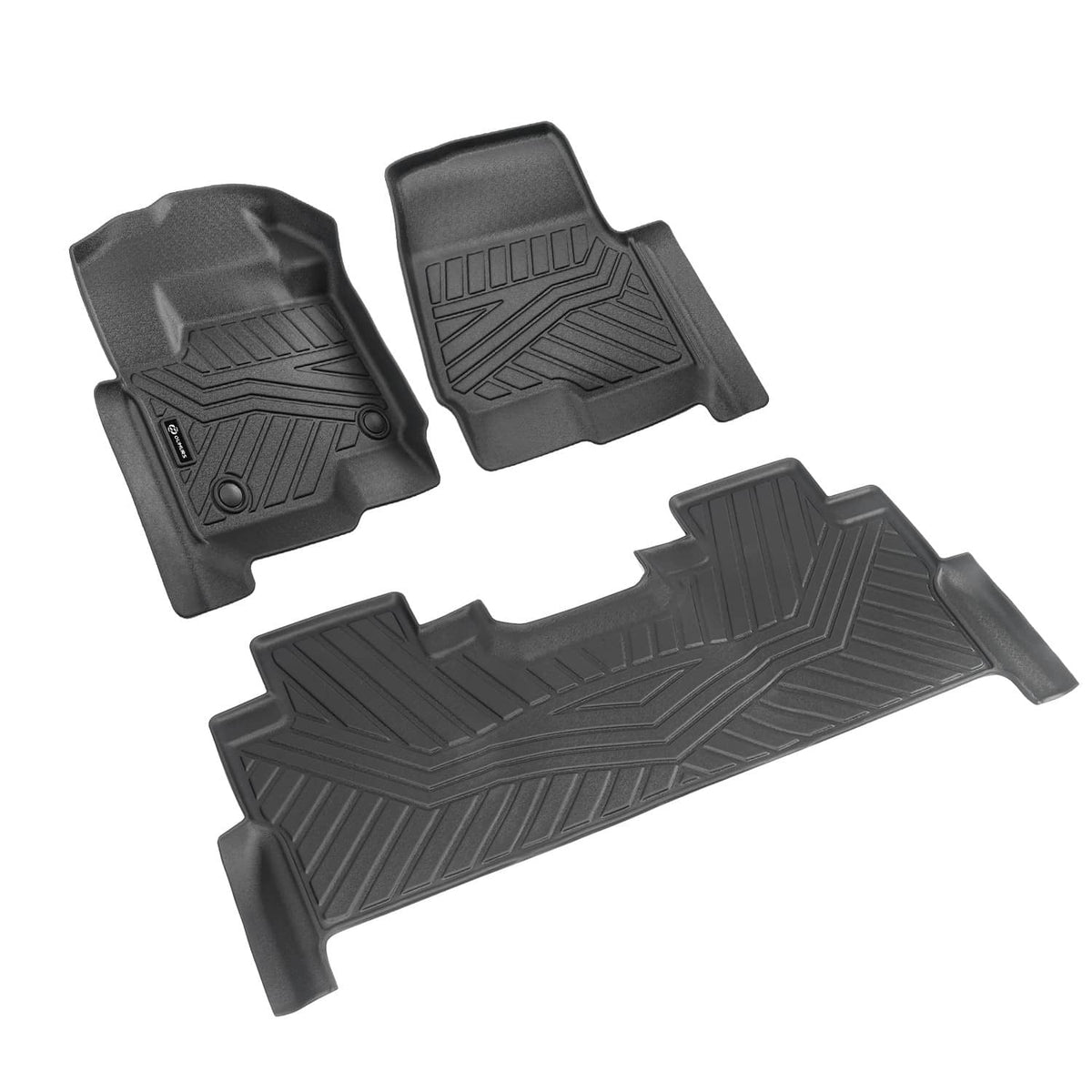 Solidspare TPE Floor Mats For 2017-2026 Ford F250 F350 F450 F550 Super Duty Crew Cab Only