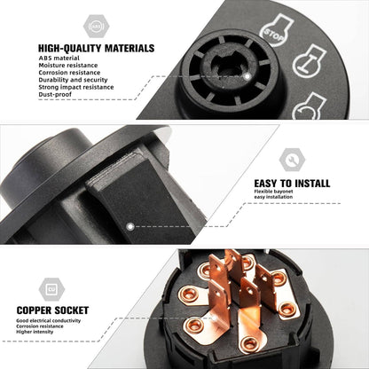Solidspare Ignition Switch Fits Toro Titan & TimeCutter Series MX ZS SW SS W/ Umbrella Keys