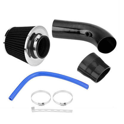 Solidspare Automotive 3" Universal Cold Air Intake Kit Induction Flow Pipe Kit Aluminium