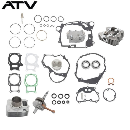 Solidspare For Honda Recon TRX250 08-14 Cylinder Head Gasket ATV Crankshaft Engine Seal Kit