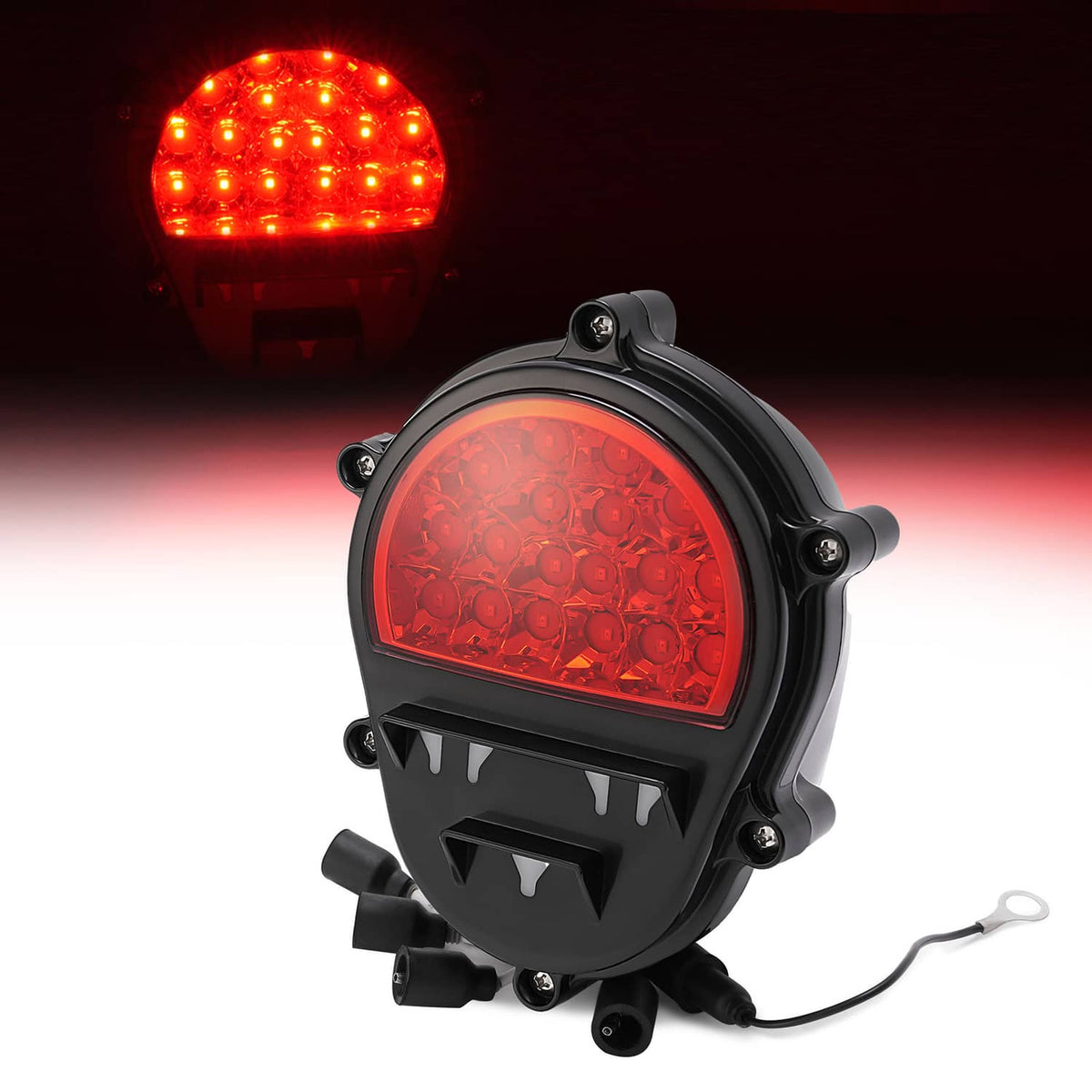 Solid Spare New Red Lens LED Brake Light Lamp Tail Light For Humvee M35 M998 Trucks Rear