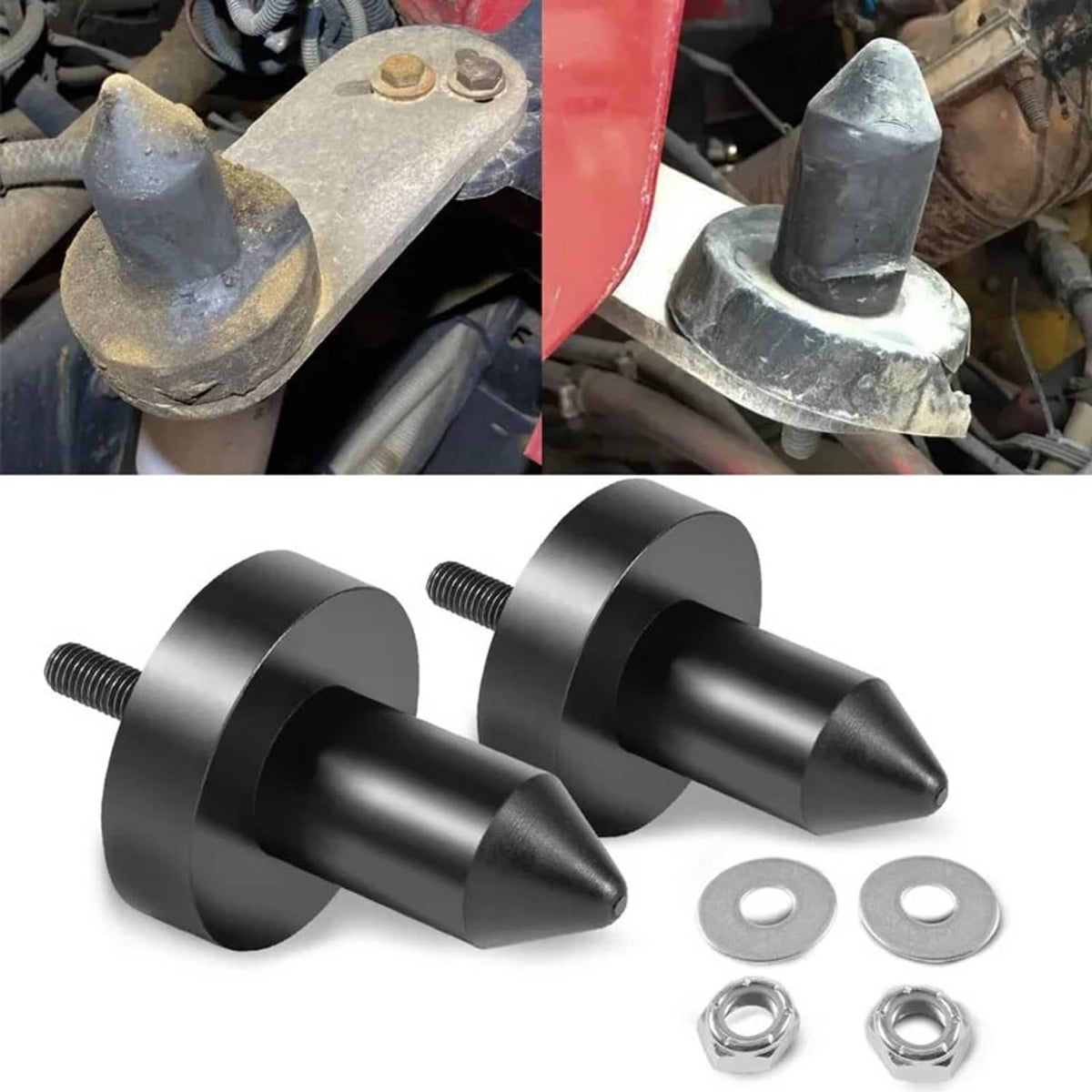 Solid Spare 2set For Kenworth W900,T2000,T800,T660,T600A,T600 924-5410 Hood Pin Poly Kit