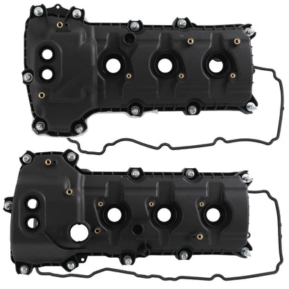 Solidspare 2x Left & Right Engine Valve Cover For Ford F-150 Explorer Taurus DOHC 3.5L 3.7L