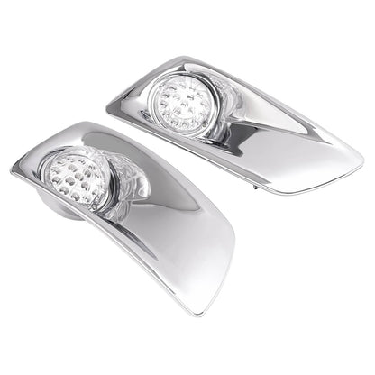 Solid Spare LED Fog Lights Lamp W/Bezel Clear Lens Pair LH & RH For Kenworth T660 2007-2017
