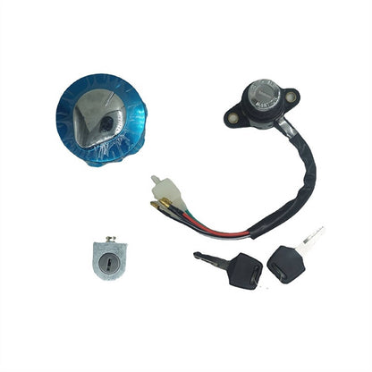 Solidspare Ignition Switch Fuel Gas Cap Seat Lock Set For Honda Magna 700/750 Rebel 250/450