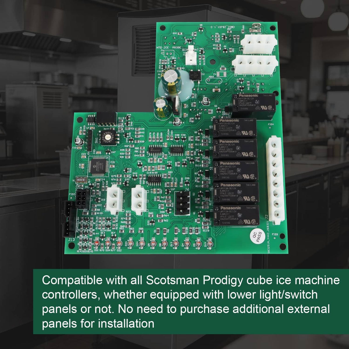 Solidspare 11-0621-21 Control Board Assembly Cuber For Scotsman-Ice 11-0621-21, 11-0550-28