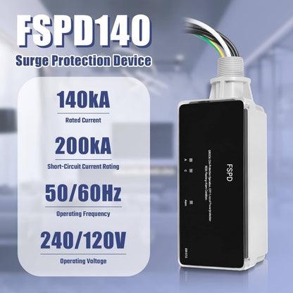 Solidspare Replace for FSPD140 Surge Protection Device, Level 2 Rated for 140,000 Amps