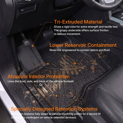 Solidspare Floor Mats for 2011-2014 Ford Explorer Bench Seating (No Fit Bucket Seating)