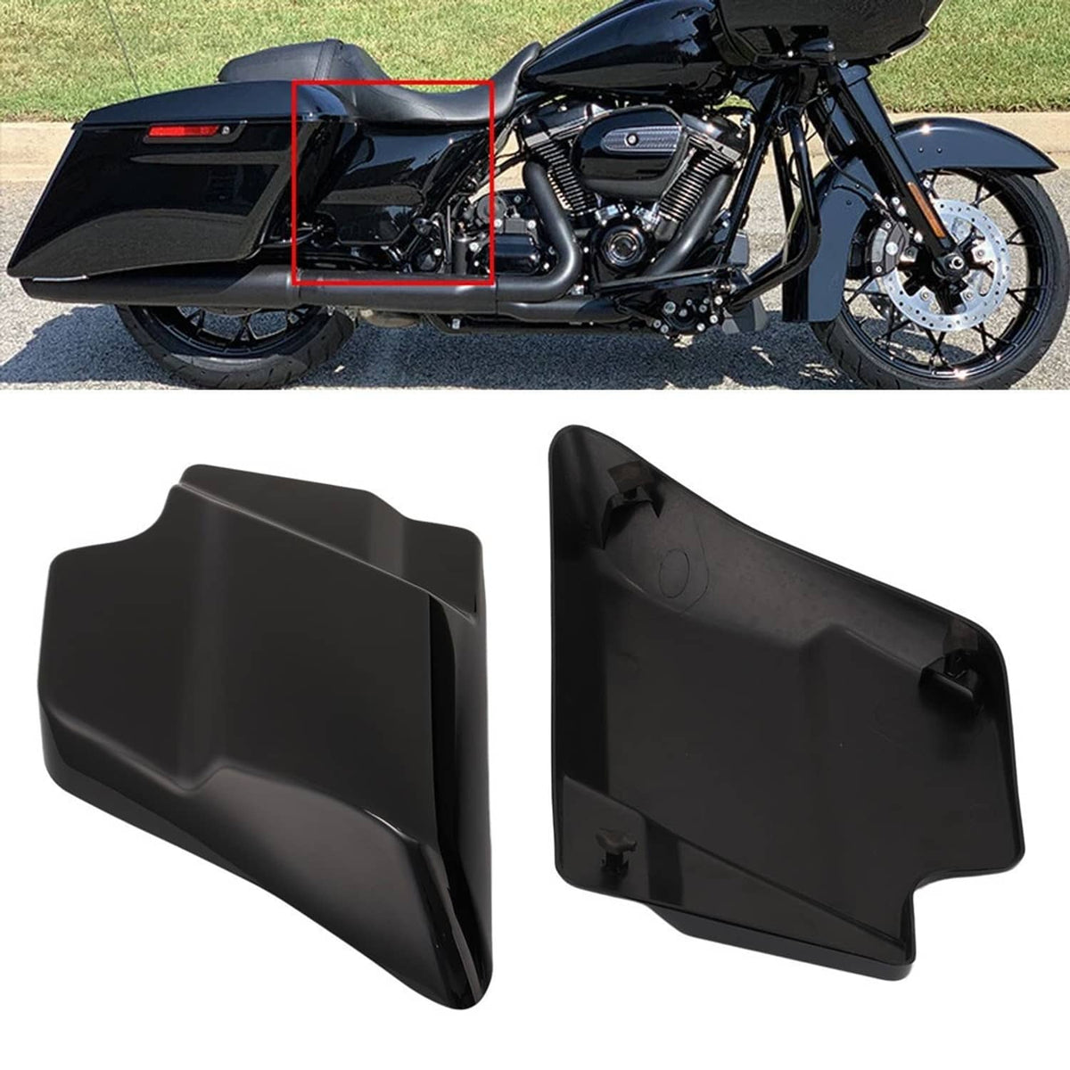 Solidspare Side Cover Panels For Harley Touring Electra Road Glide 09-24 66048-09&66250-09