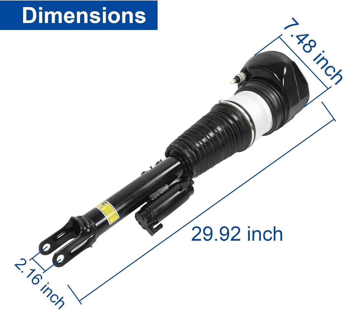 Solidspare Pair Front Air Suspension Struts For 16-22 BMW 7 Series G11 G12 740i 750i 750Li