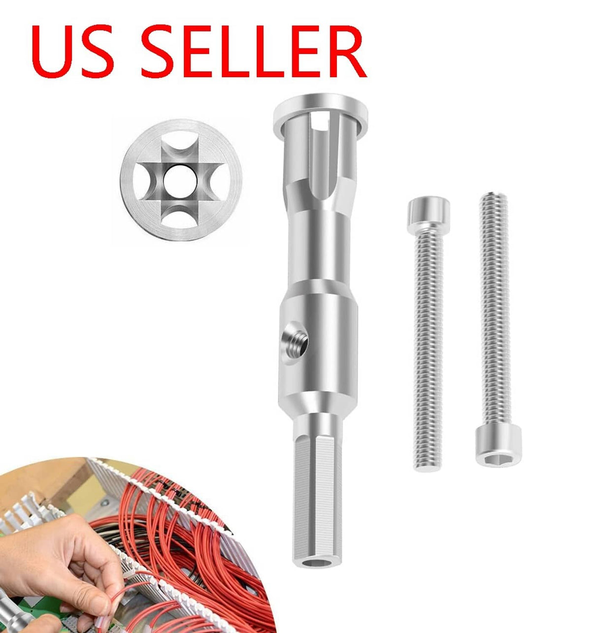 Solid Spare 2 in 1 Electrical Drill & Manual Wire Stripper Cable Nut Twister Precision Wire