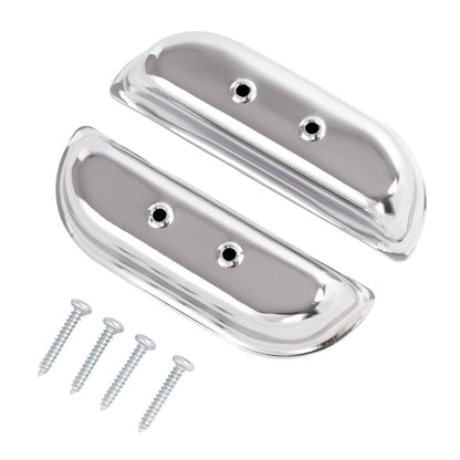 Solid Spare Fits Ford F-100 / F-150 / F-350 1973-1979 Door Panel Arm Rest Cups Steel Chrome