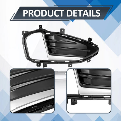 Front Fog Light Cover Fit for Edge 2019-2024 Passenger RIght Side Fog Lamp Low