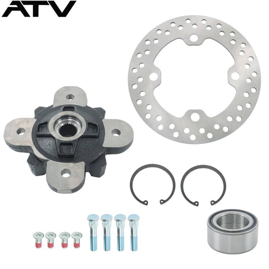 Solidspare Front Wheel Hub Bearing Studs Brake Rotor 2014-2017 For Polaris Ranger HST